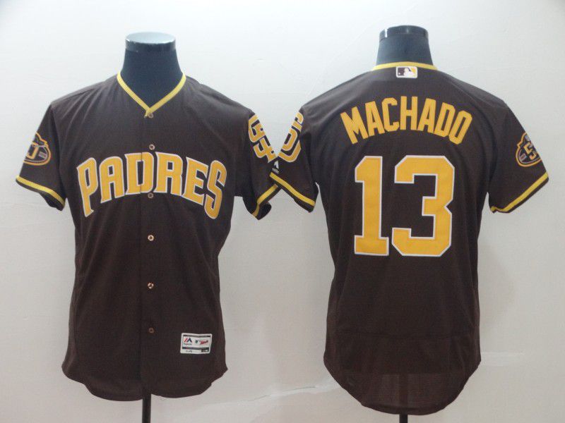2019 MLB Men San Diego Padres #13 Machado brown Flexbase Jerseys